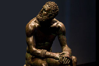 The Terme Boxer, Classical Greek bronze statues melted and destroyed