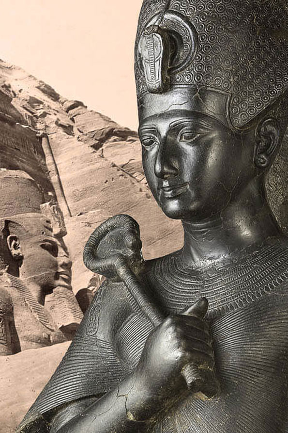 The monuments and statues of Ramses II